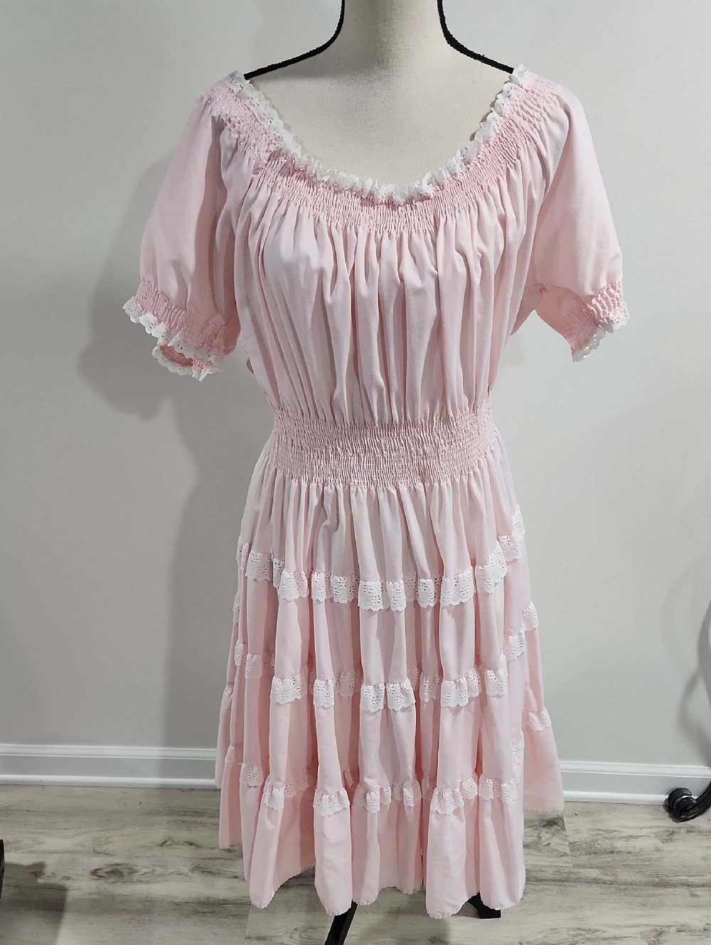 Partners Please Vintage 1960's Square Dance Dress Sz. Medium Cottagecore